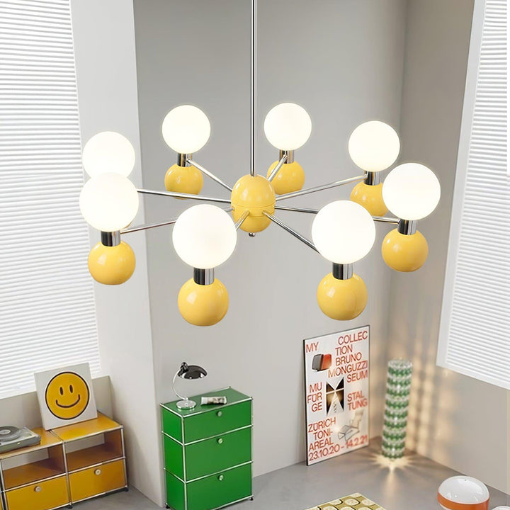 Vera Bicolor Chandelier | Modern Metal & Glass Ceiling Light | Vinlighting | Vinlighting