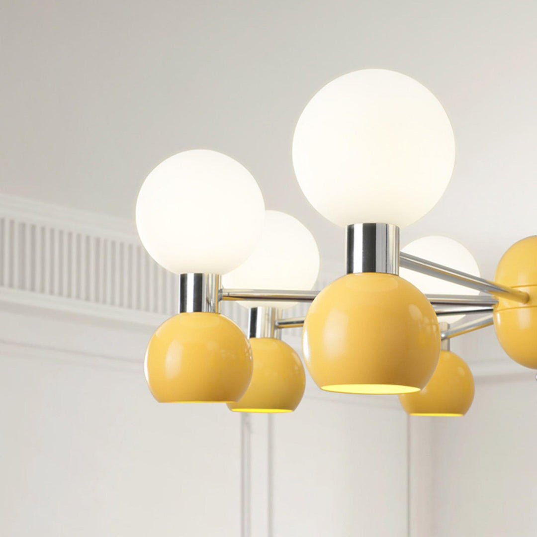 Vera Bicolor Chandelier | Modern Metal & Glass Ceiling Light | Vinlighting | Vinlighting