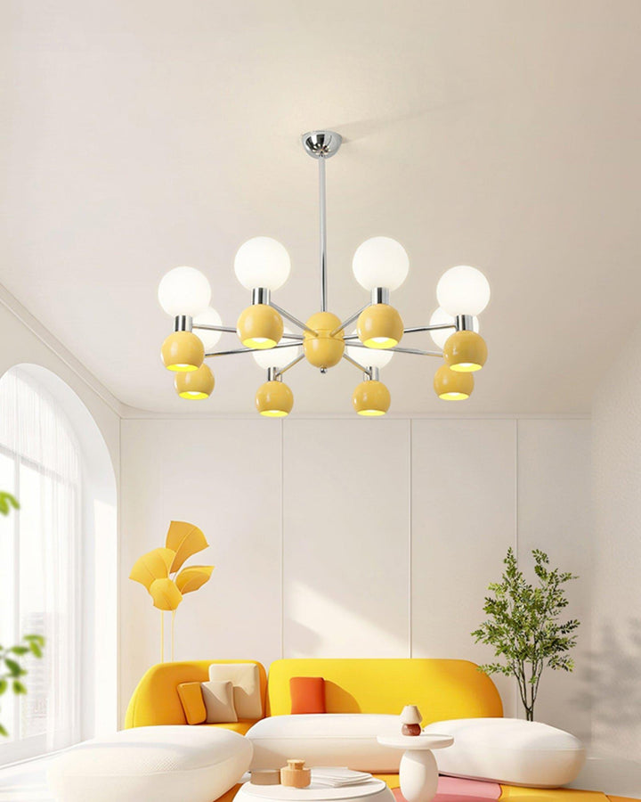 Vera Bicolor Chandelier | Modern Metal & Glass Ceiling Light | Vinlighting | Vinlighting