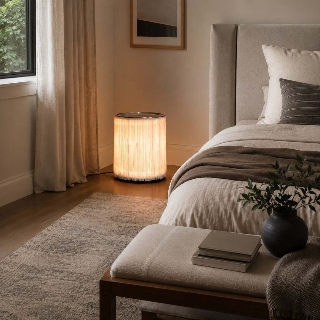 Verlune Table Lamp - Minimal Vintage Fringe Ambient Table Lamp | Vinlighting