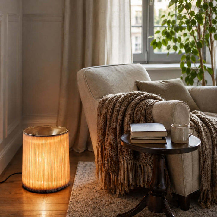 Verlune Table Lamp - Minimal Vintage Fringe Ambient Table Lamp | Vinlighting