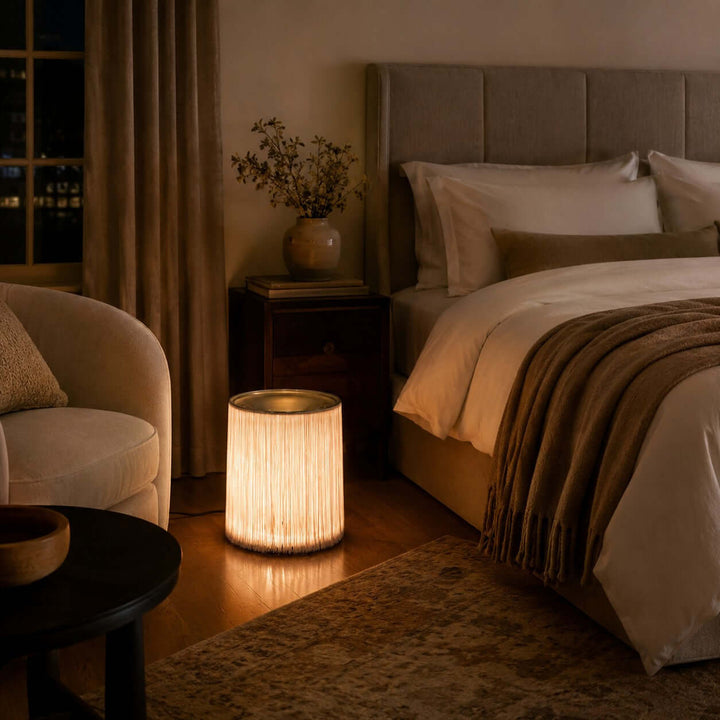 Verlune Table Lamp - Minimal Vintage Fringe Ambient Table Lamp | Vinlighting