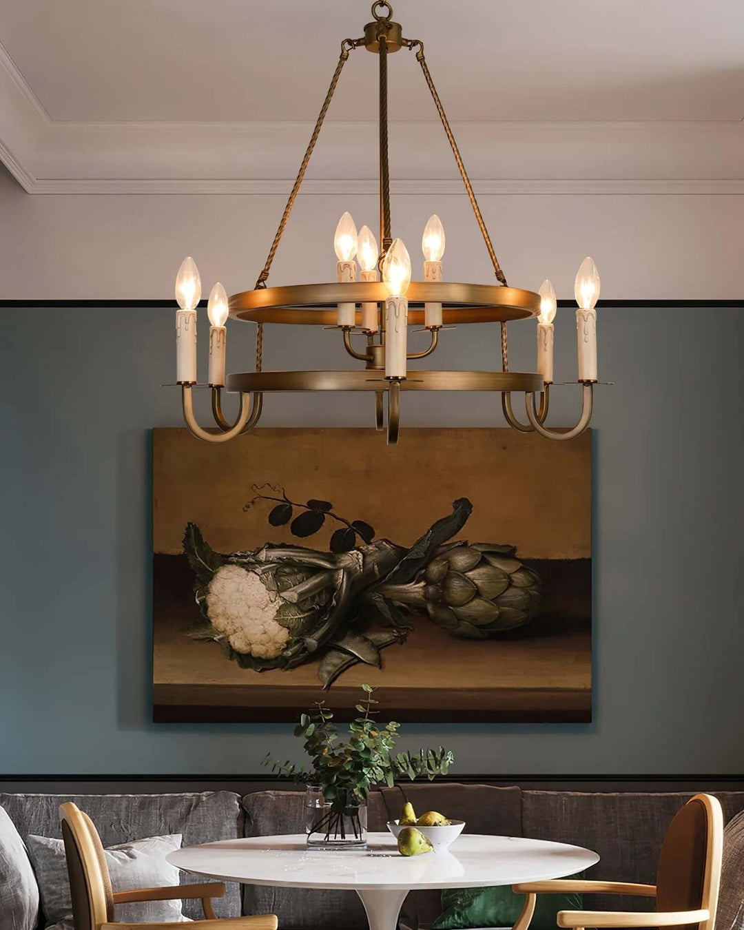 Verno Lavi Chandelier – Retro Dining Room Decorative Lamp