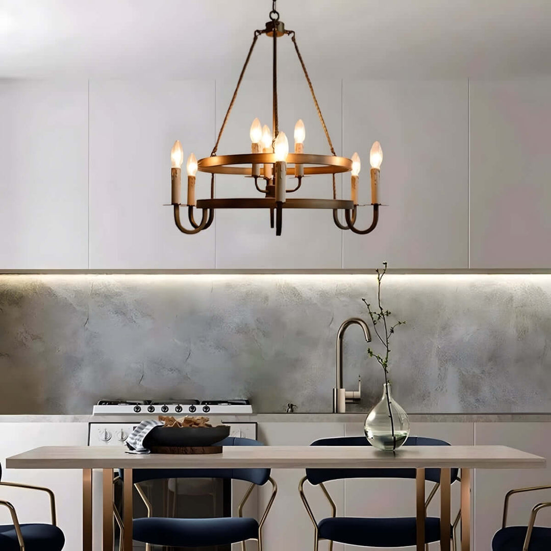 Verno Lavi Chandelier – Retro Dining Room Decorative Lamp