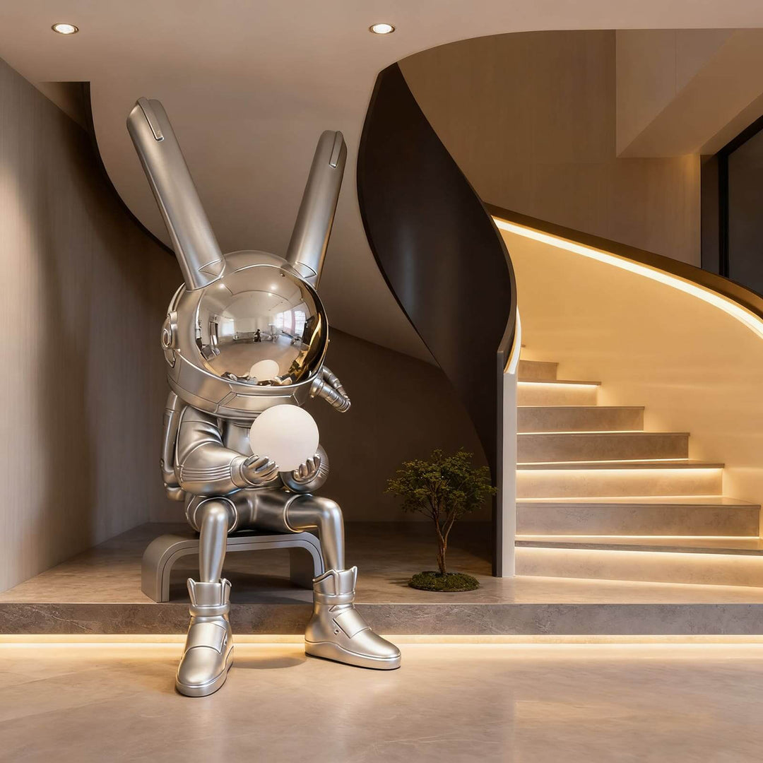 Vesali Art Deco Floor Lamp – Living Room Decorative Sculpture