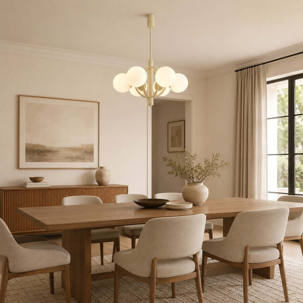 Vesper Chandelier - Modern Minimalist Glass Chandelier for Bedroom | Vinlighting