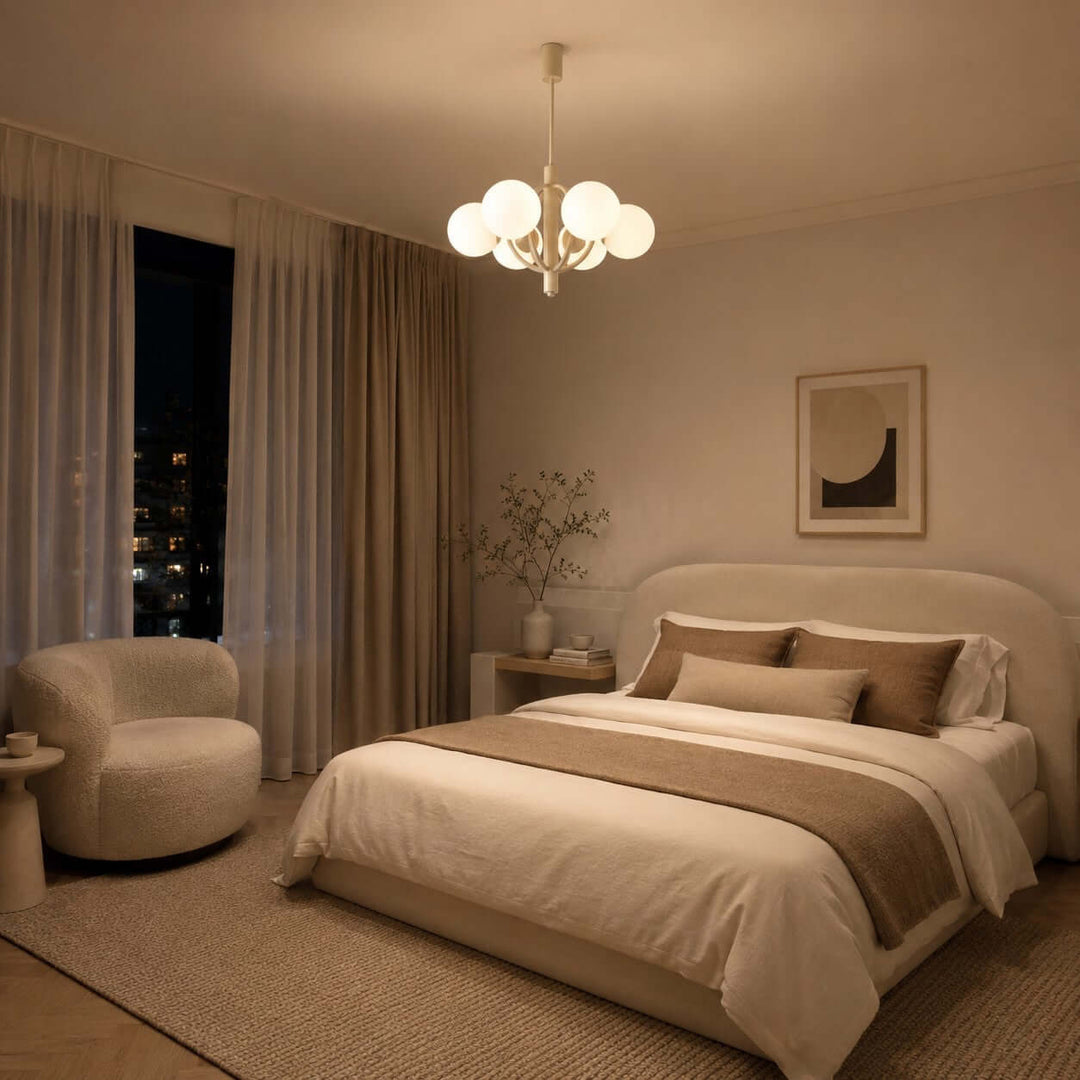 Vesper Chandelier - Modern Minimalist Glass Chandelier for Bedroom | Vinlighting