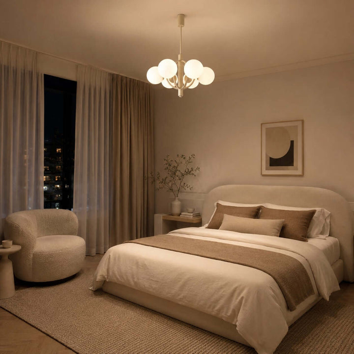 Vesper Chandelier - Modern Minimalist Glass Chandelier for Bedroom | Vinlighting