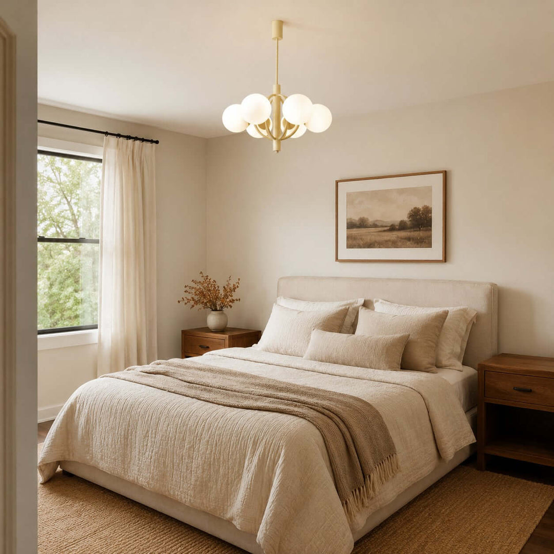 Vesper Chandelier - Modern Minimalist Glass Chandelier for Bedroom | Vinlighting