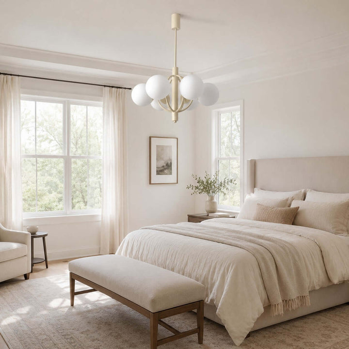 Vesper Chandelier - Modern Minimalist Glass Chandelier for Bedroom | Vinlighting