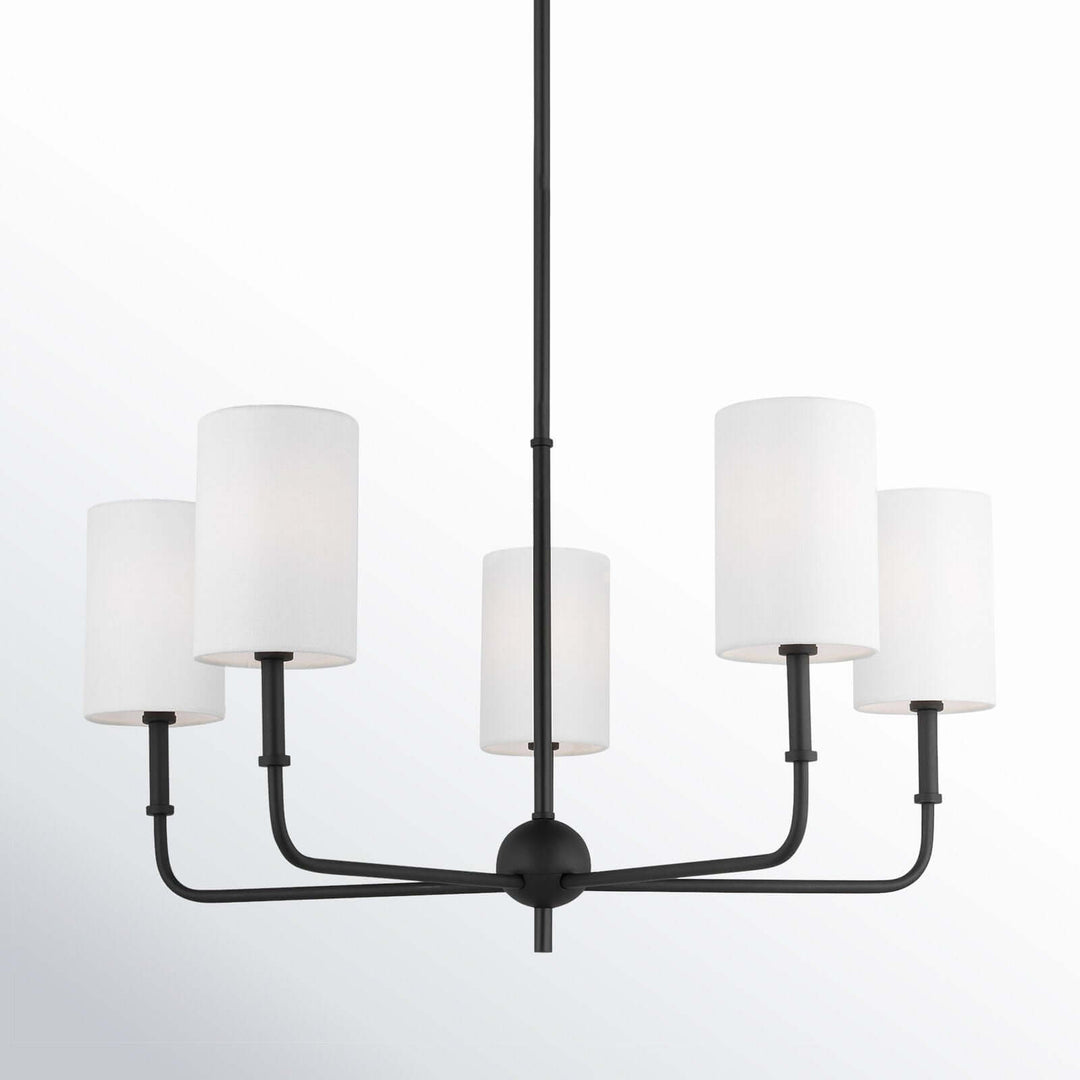 Vexilun Chandelier - Modern Minimalist Fabric Lighting for Dining Area