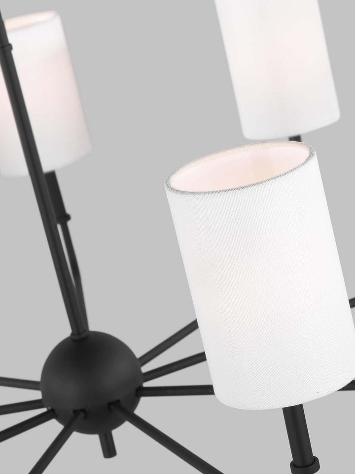 Vexilun Chandelier - Modern Minimalist Fabric Lighting for Dining Area