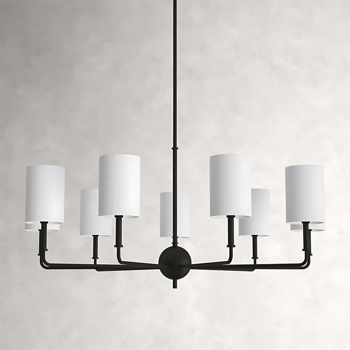 Vexilun Chandelier - Modern Minimalist Fabric Lighting for Dining Area