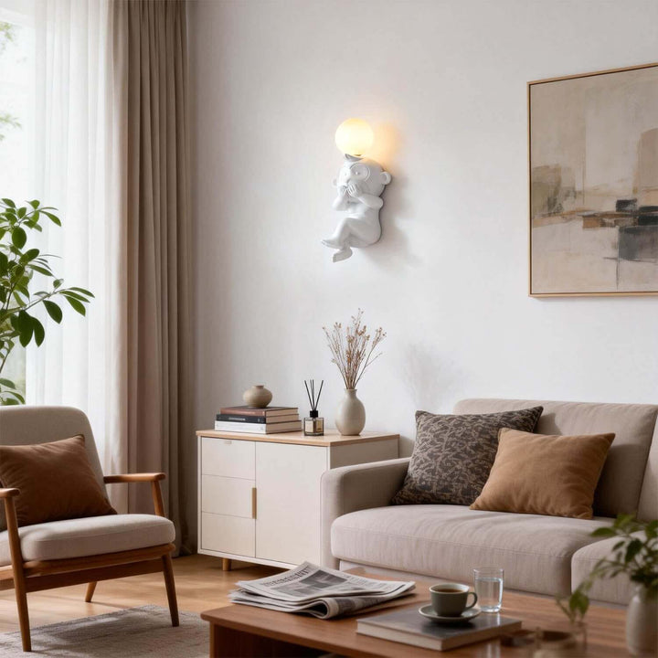 Vexlorin Wall Light – Stylish Creative Monkey Resin Light