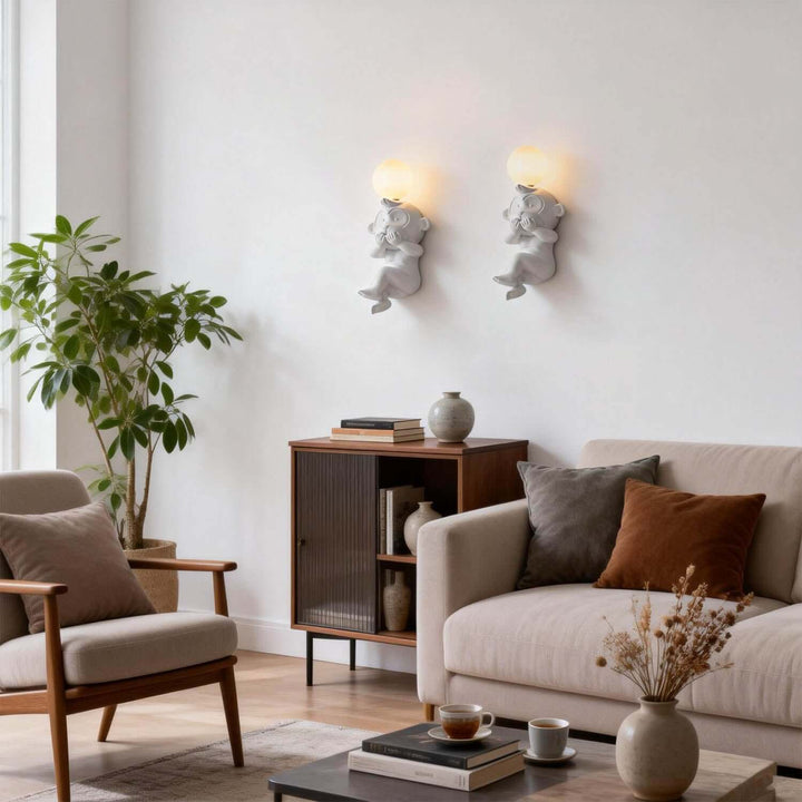 Vexlorin Wall Light – Stylish Creative Monkey Resin Light