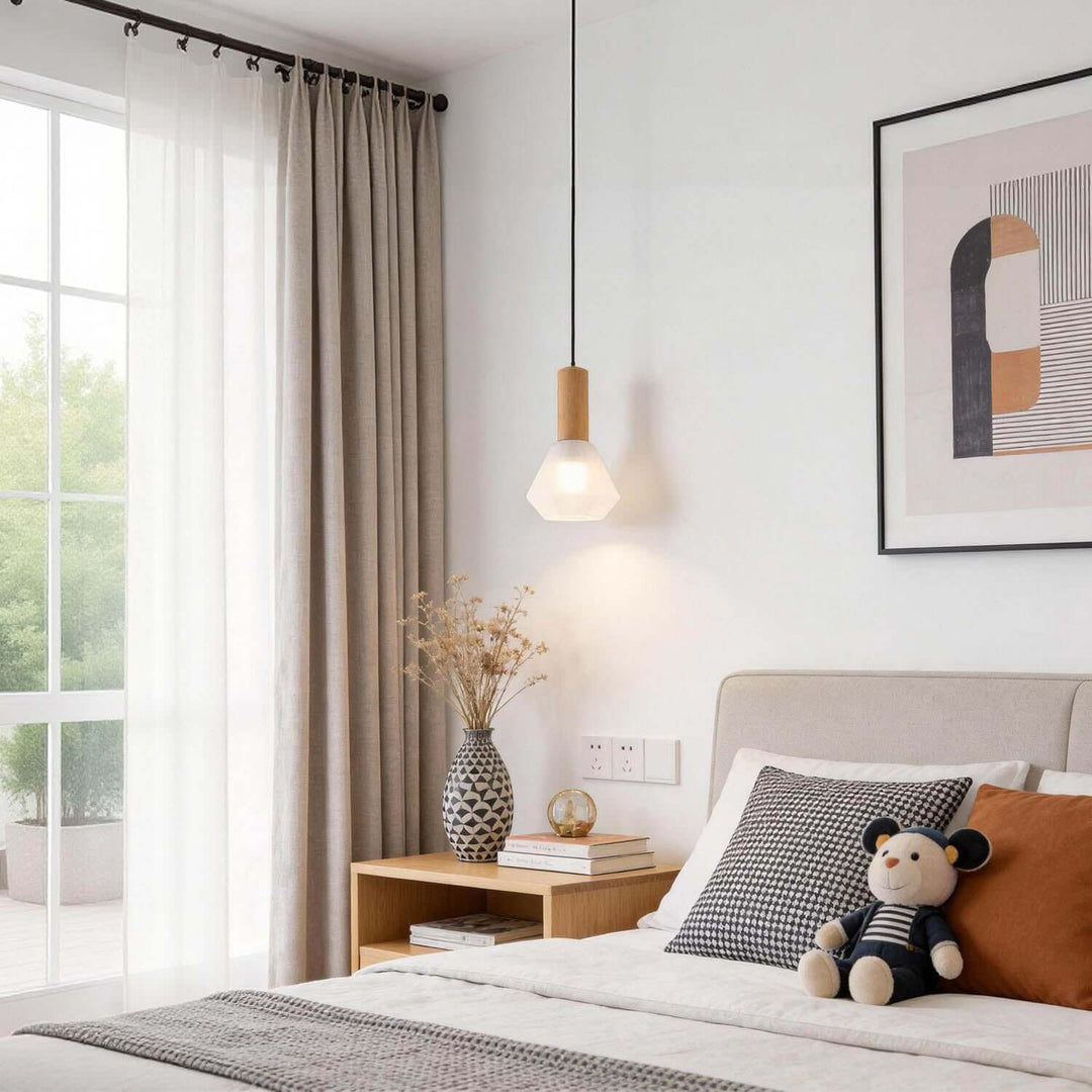Vexrilo Pendant Light – Post-Modern Luxury Glass Bedroom