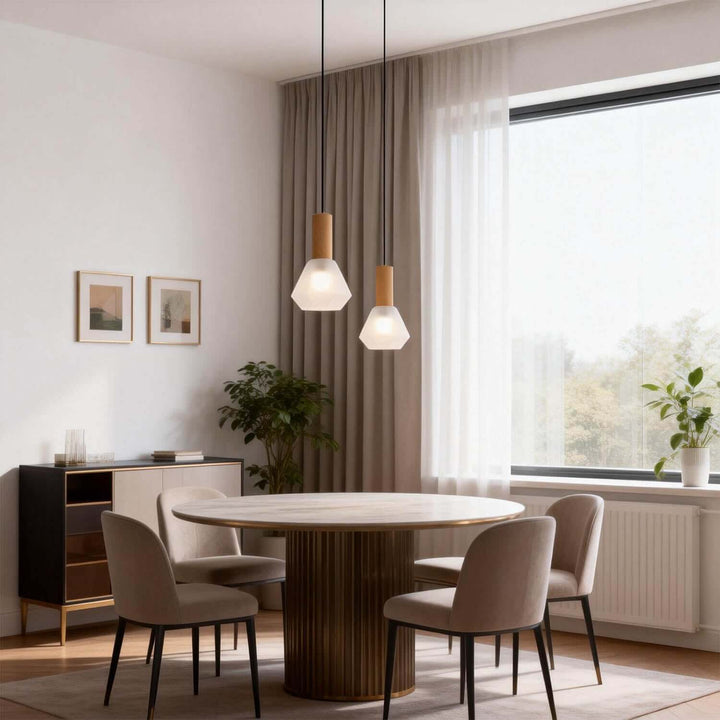Vexrilo Pendant Light – Post-Modern Luxury Glass Bedroom