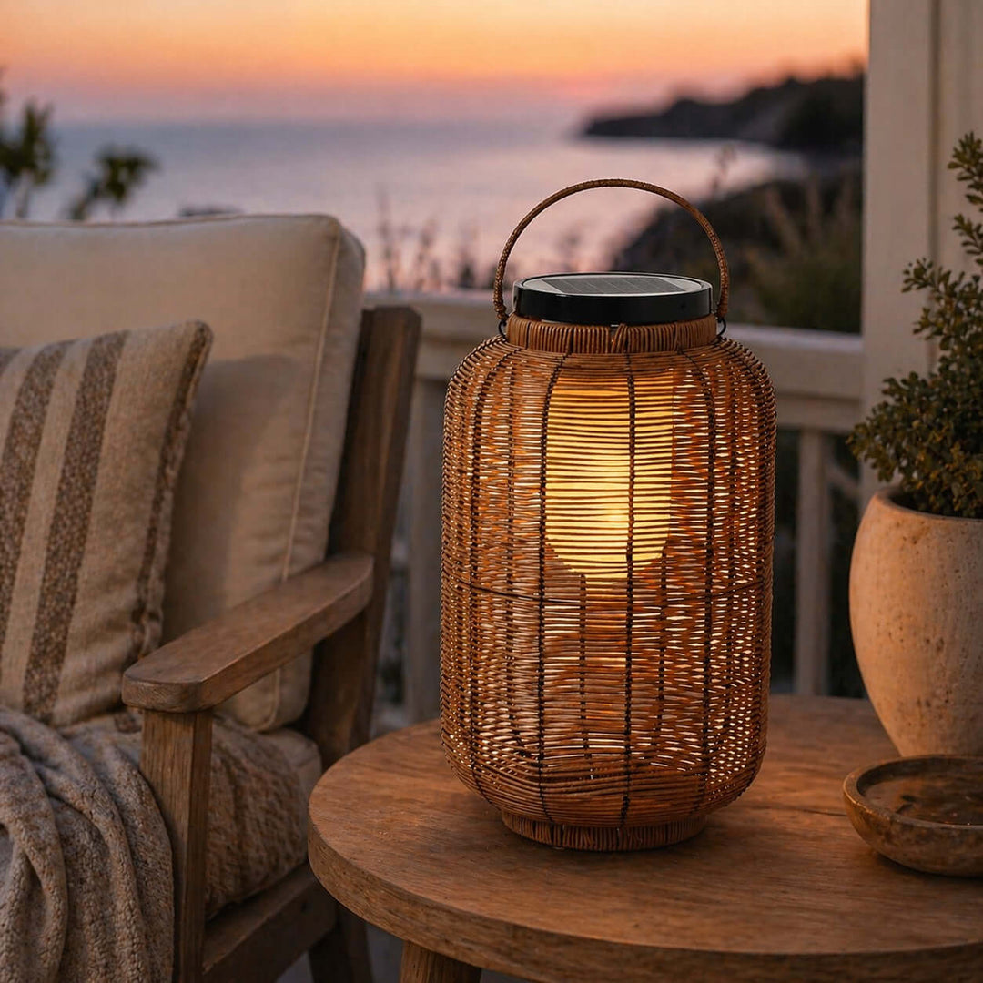 Veylora Solar Floor Lamp - Solar Lantern Outdoor Lighting
