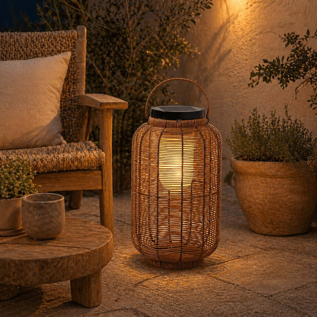 Veylora Solar Floor Lamp - Solar Lantern Outdoor Lighting