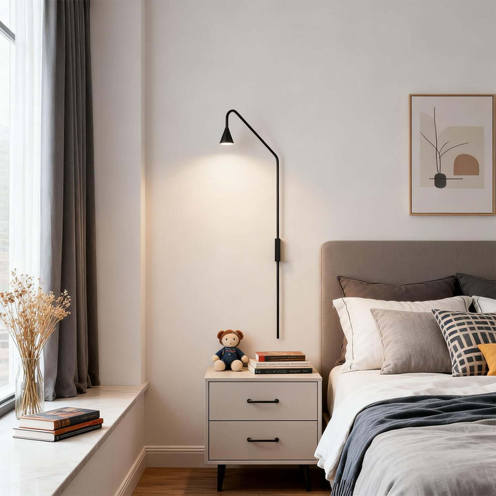 Veyra Wall Light – Industrial Minimal Bedside Sconces