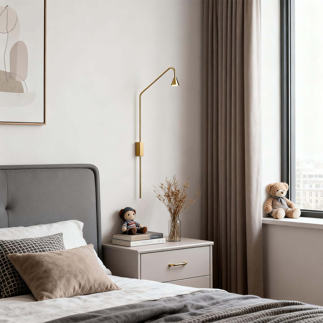 Veyra Wall Light – Industrial Minimal Bedside Sconces