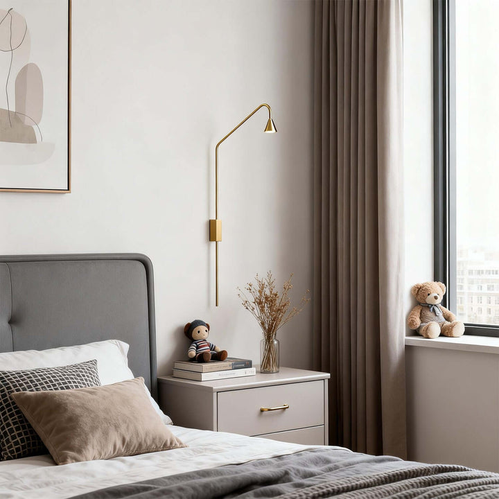 Veyra Wall Light – Industrial Minimal Bedside Sconces