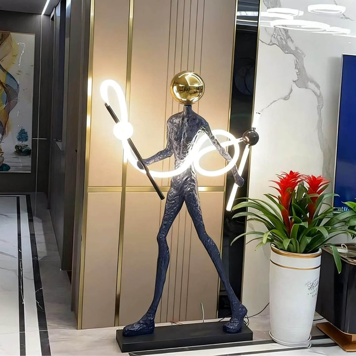 Vezqo Art Deco Floor Lamp – Bold Art Sculpture Floor Lamp