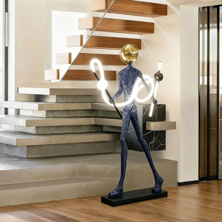 Vezqo Art Deco Floor Lamp – Bold Art Sculpture Floor Lamp