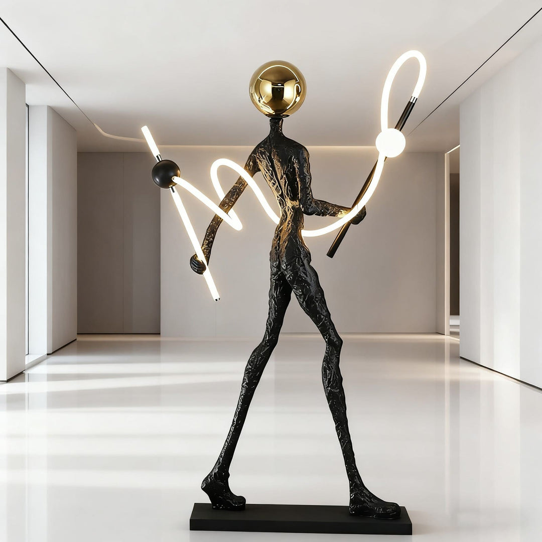 Vezqo Art Deco Floor Lamp – Bold Art Sculpture Floor Lamp
