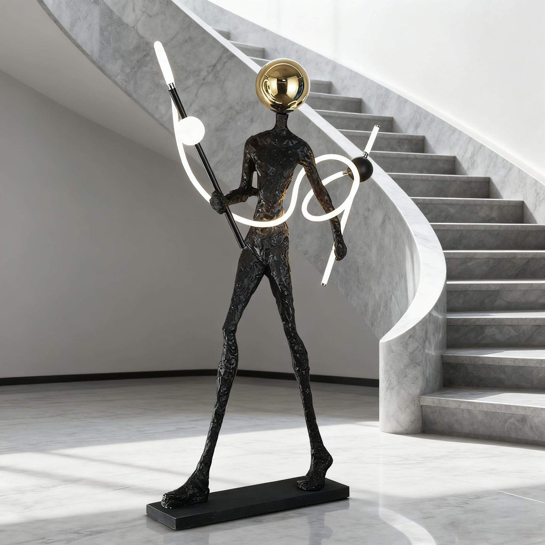 Vezqo Art Deco Floor Lamp – Bold Art Sculpture Floor Lamp