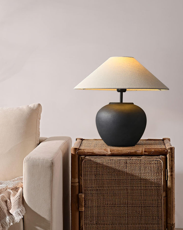 Vintage Ceramic Table Lamp | Fabric Lampshade丨Vinlighting | Vinlighting | Vinlighting