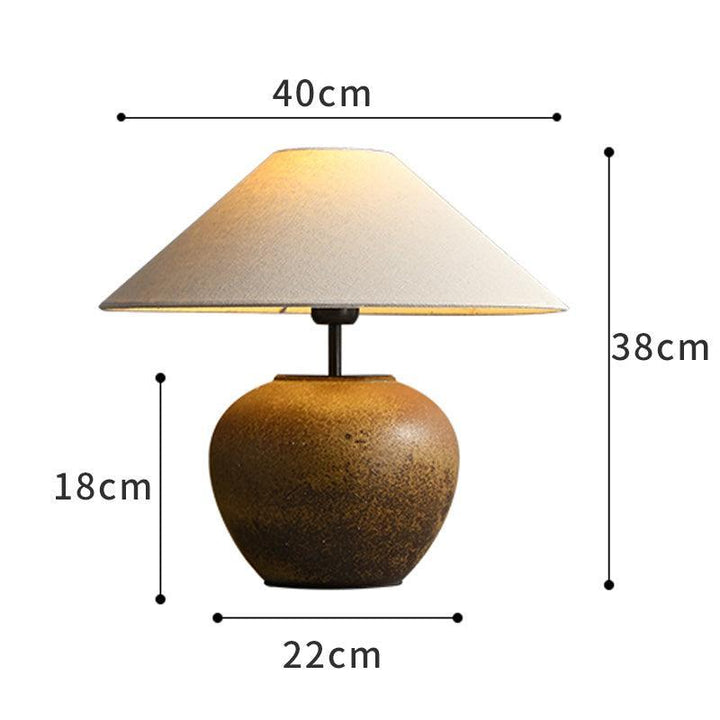 Vintage Ceramic Table Lamp | Fabric Lampshade丨Vinlighting | Vinlighting | Vinlighting