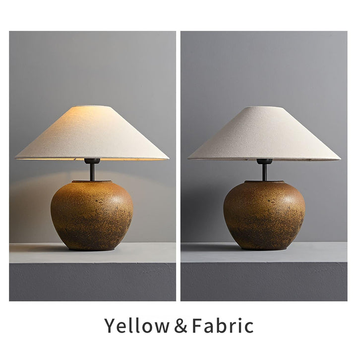Vintage Ceramic Table Lamp | Fabric Lampshade丨Vinlighting | Vinlighting | Vinlighting