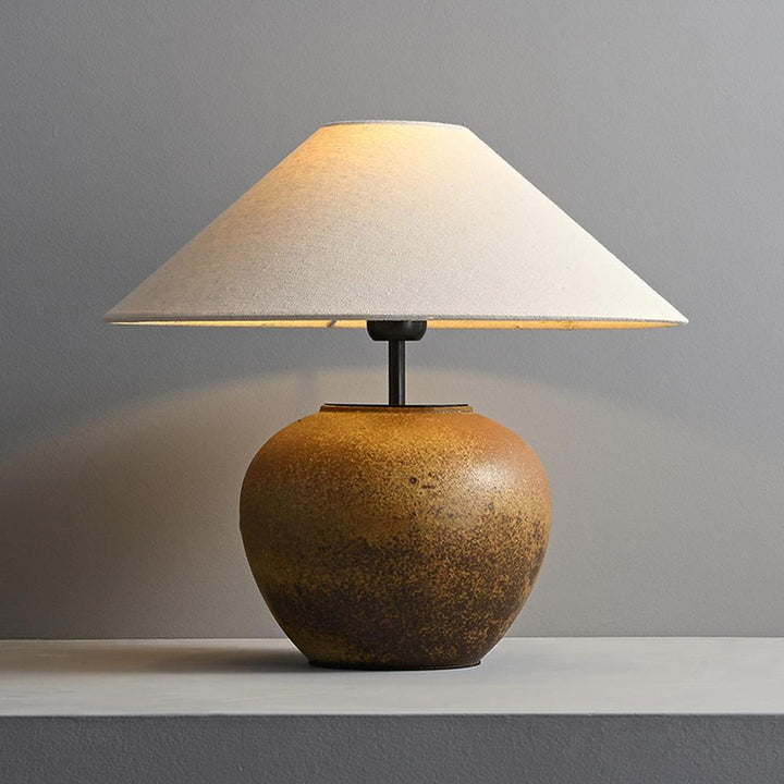Vintage Ceramic Table Lamp | Fabric Lampshade丨Vinlighting | Vinlighting | Vinlighting