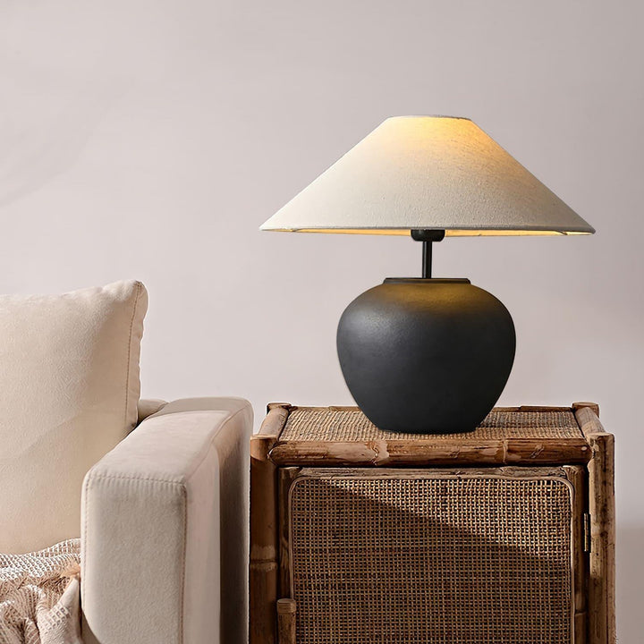 Vintage Ceramic Table Lamp | Fabric Lampshade丨Vinlighting | Vinlighting | Vinlighting