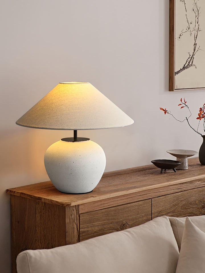 Vintage Ceramic Table Lamp | Fabric Lampshade丨Vinlighting | Vinlighting | Vinlighting