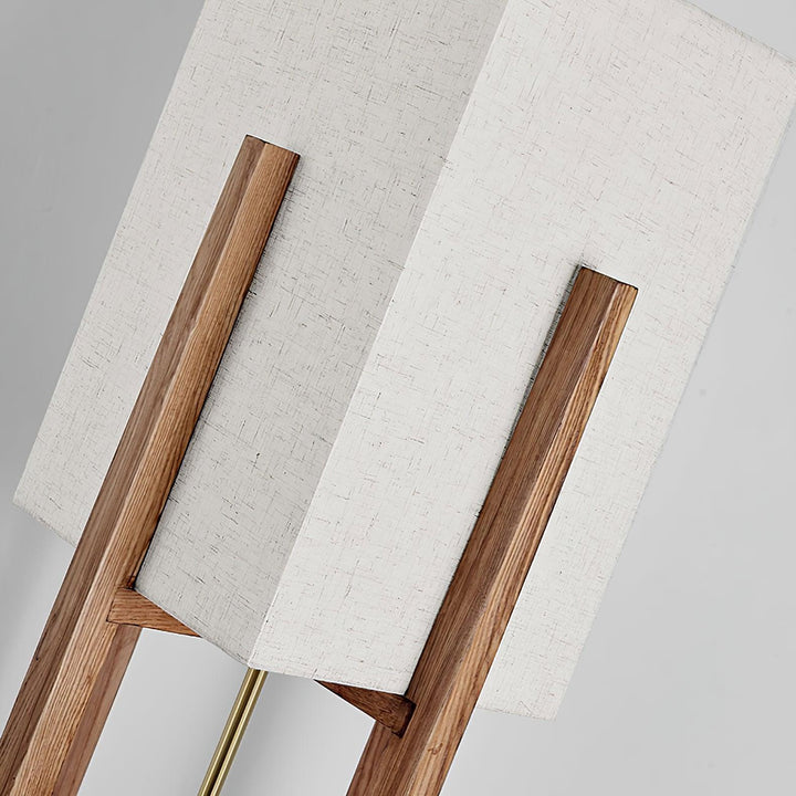 Vintage Mid Century Tall Wood Floor Lamp for Living Room & Office | Vinlighting | Vinlighting
