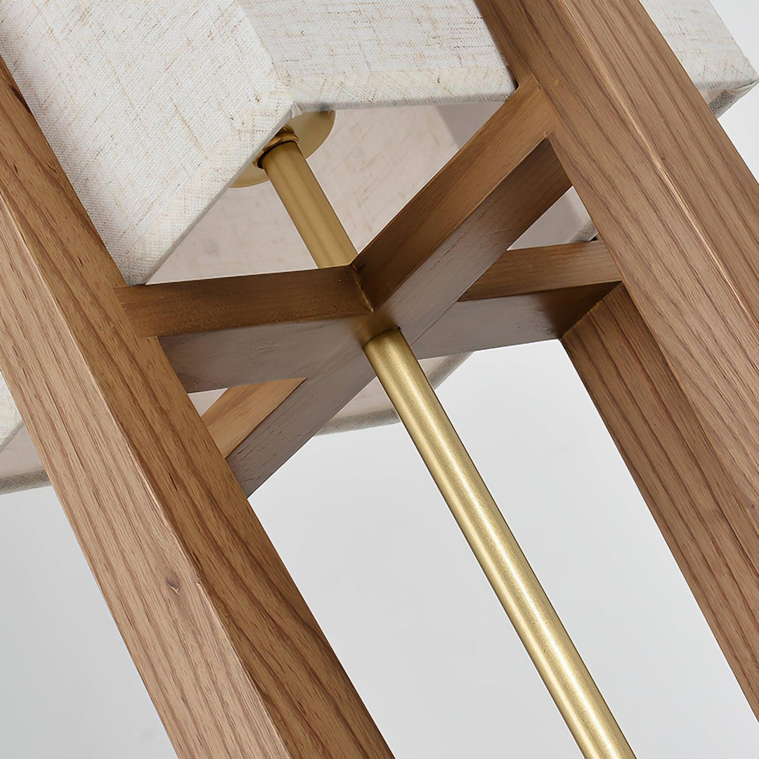 Vintage Mid Century Tall Wood Floor Lamp for Living Room & Office | Vinlighting | Vinlighting