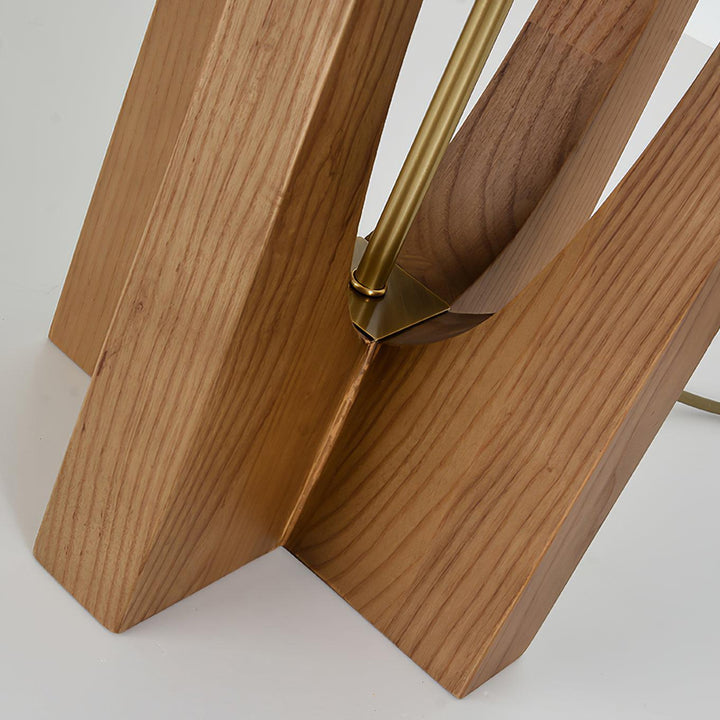 Vintage Mid Century Tall Wood Floor Lamp for Living Room & Office | Vinlighting | Vinlighting