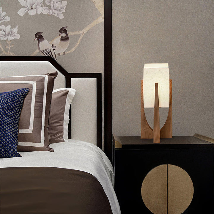 Vintage Mid Century Tall Wood Floor Lamp for Living Room & Office | Vinlighting | Vinlighting