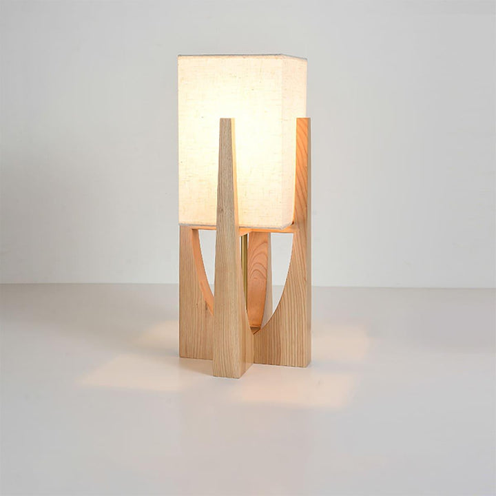 Vintage Mid Century Tall Wood Floor Lamp for Living Room & Office | Vinlighting | Vinlighting