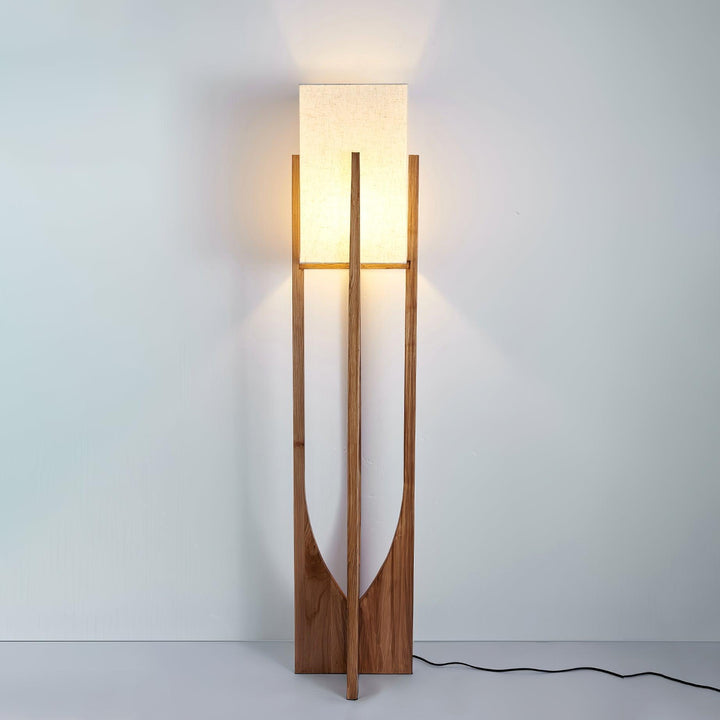 Vintage Mid Century Tall Wood Floor Lamp for Living Room & Office | Vinlighting | Vinlighting