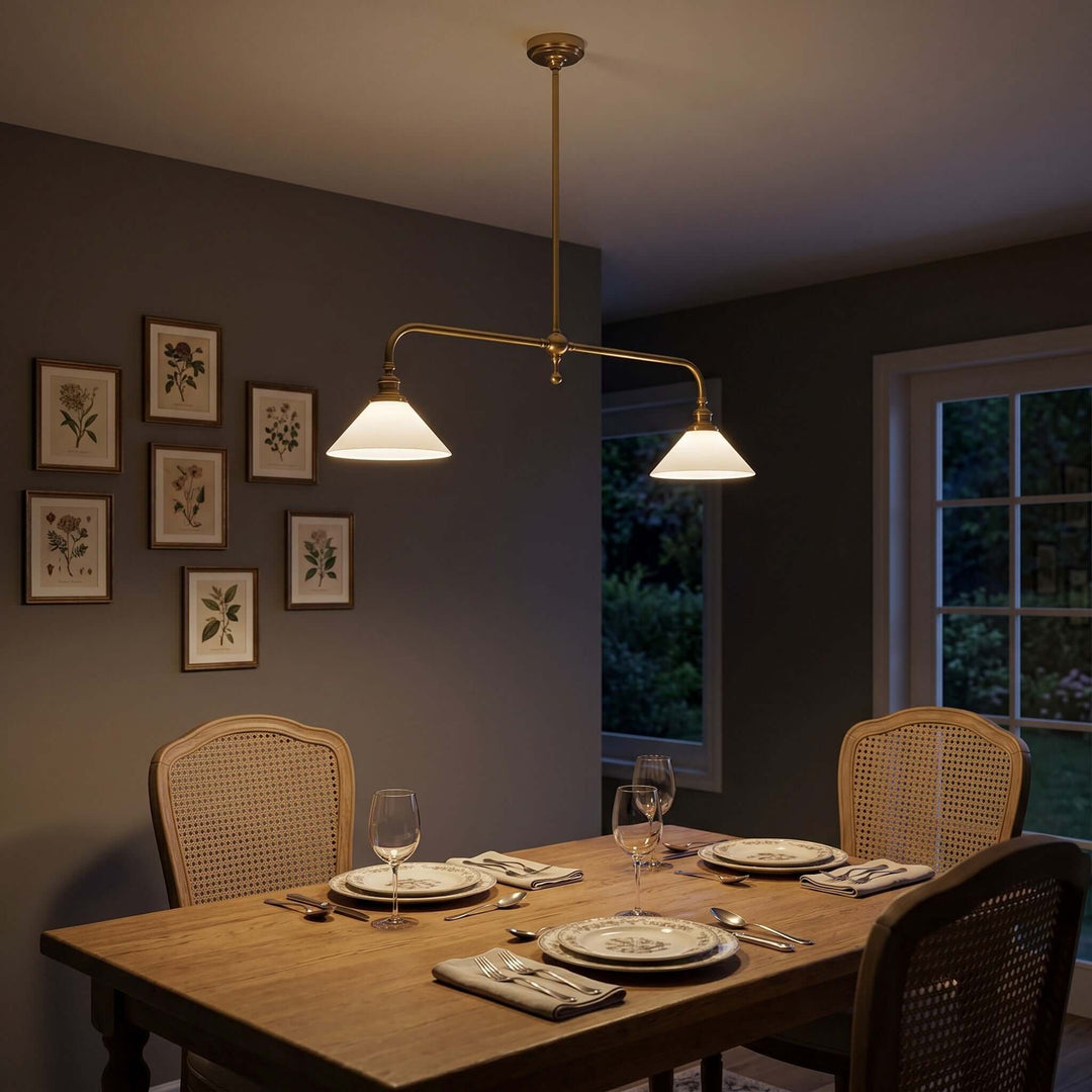 Vintage Double Chandelier