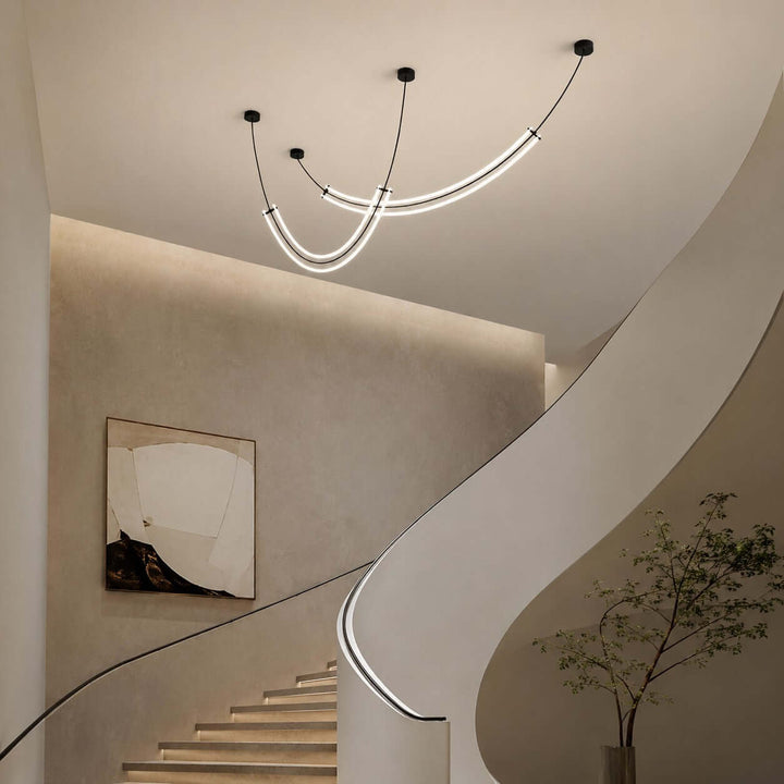 Vionna Linear Chandelier - Contemporary Acrylic Art Decor Light | Vinlighting