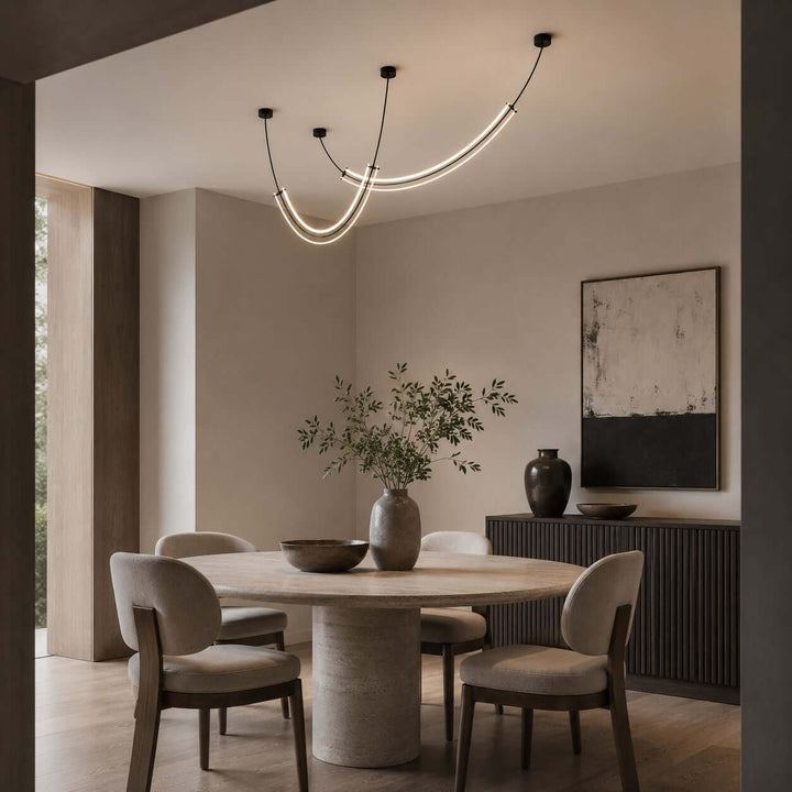 Vionna Linear Chandelier - Contemporary Acrylic Art Decor Light | Vinlighting