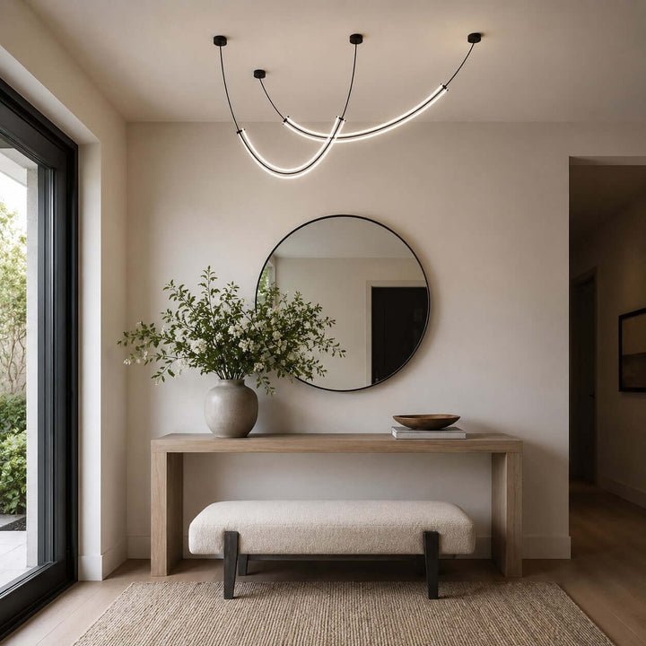 Vionna Linear Chandelier - Contemporary Acrylic Art Decor Light | Vinlighting