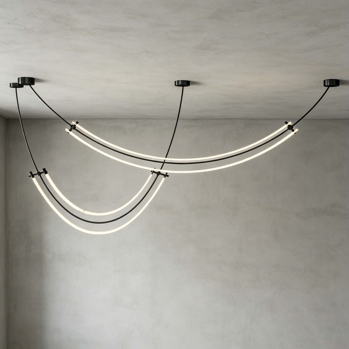 Vionna Linear Chandelier - Contemporary Acrylic Art Decor Light | Vinlighting