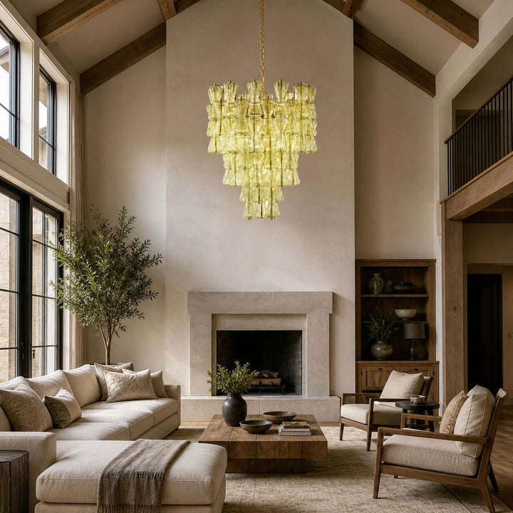 Virello Chandelier – Modern Glass Chandelier for Dining Room