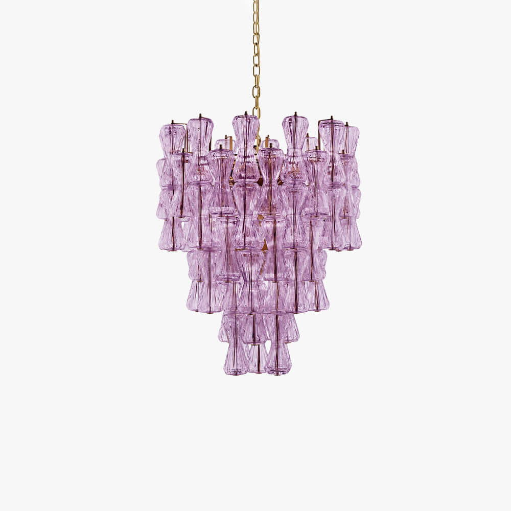 Virello Chandelier – Modern Glass Chandelier for Dining Room