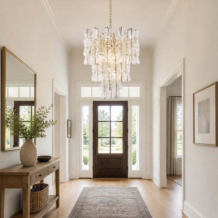 Virello Chandelier – Modern Glass Chandelier for Dining Room
